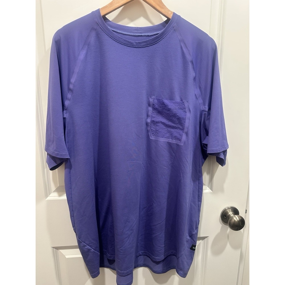 Lululemon Ventilated Hiking Short Sleeve Shirt Purple XXL